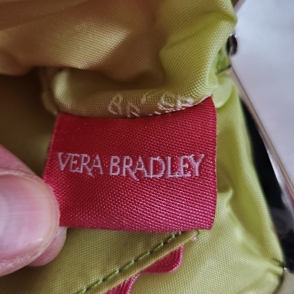 Vera Bradley Limited Edition Pink White Gingham Silk Collection Clutch Wristlet - Picture 13 of 14